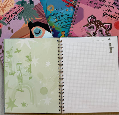 Cuaderno Cuadriculado Pinocho