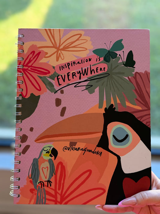 Cuaderno Cuadriculado tucán