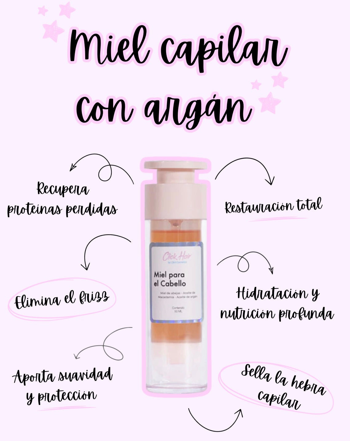Miel Capilar Con Argán